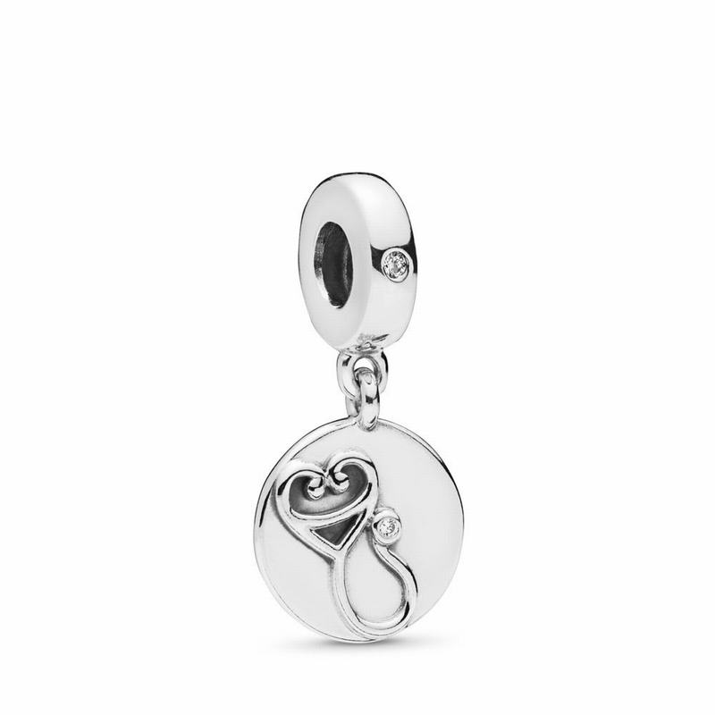 Pandora Dazzling Stethoscope Dangle Charm Ireland - Sterling Silver/Cubic Zirconia - 016587WYM